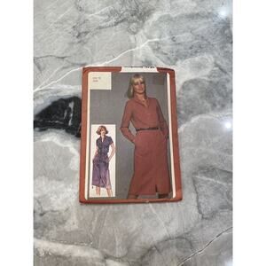 Simplicity Vintage Uncut Misses Pullover Dress Size 10 Pattern No 9742